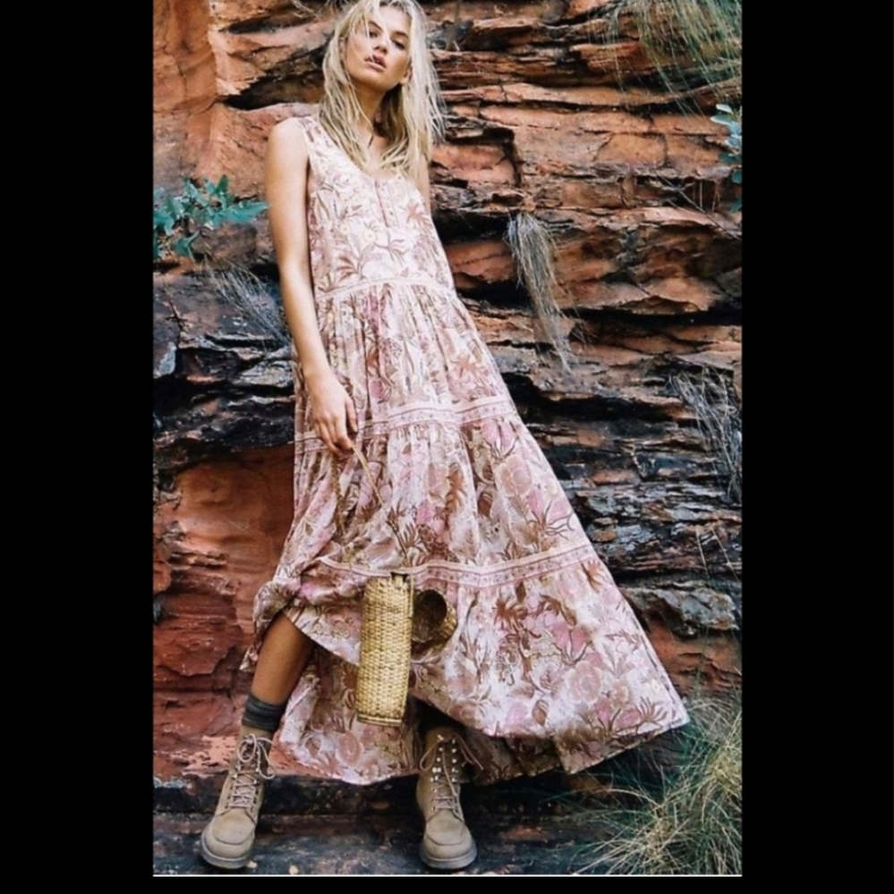 Spell & The Gypsy Collective Maxi Sundress Cream